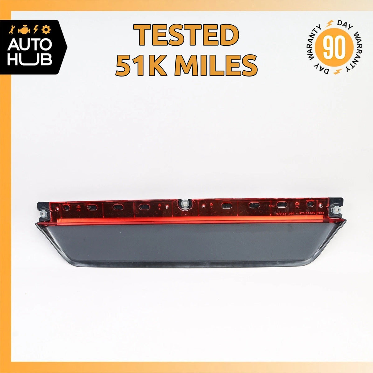 14-16 Porsche Panamera 970 3rd Third Brake Stop Light Lamp 97063106001 OEM 51k - photo 1