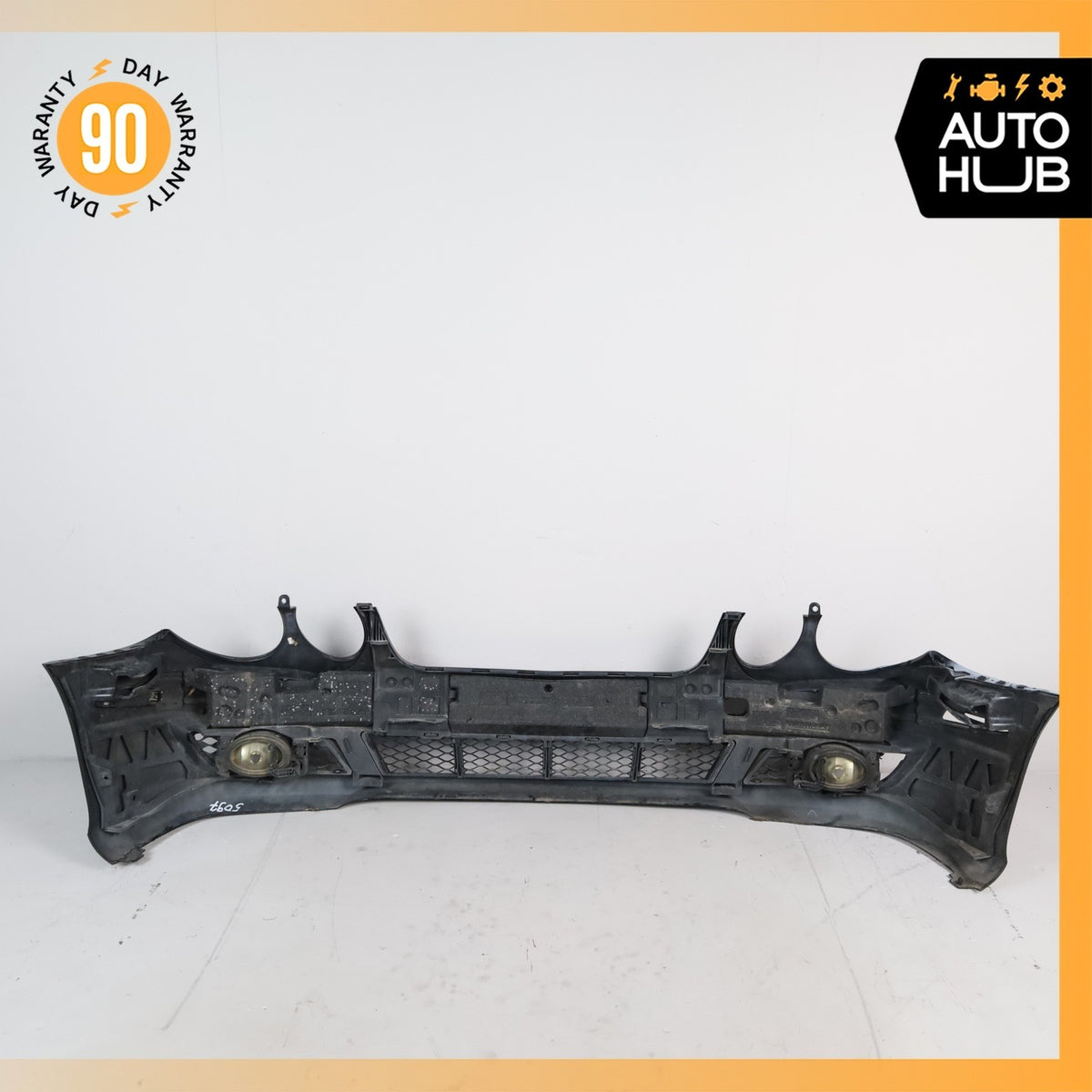 07-09 Mercedes W211 E320 E350 E550 Base Front Bumper Cover Assembly Black OEM - photo 16