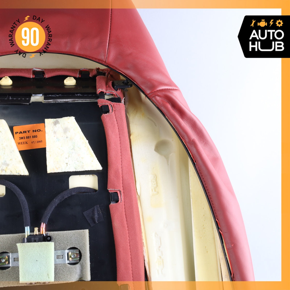 03-10 Bentley Continental GT Front Left Side Top Upper Seat Cushion OEM 73k - photo 12