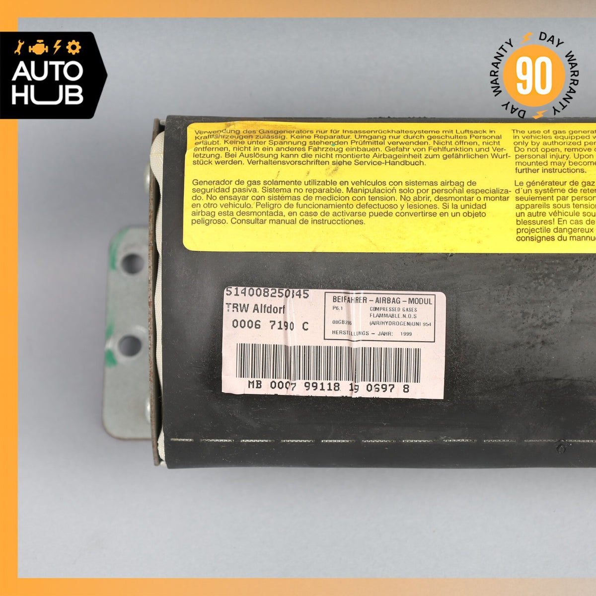 97-04 Mercedes R170 SLK230 SLK320 Dashboard Right Side Airbag Air Bag OEM - photo 2