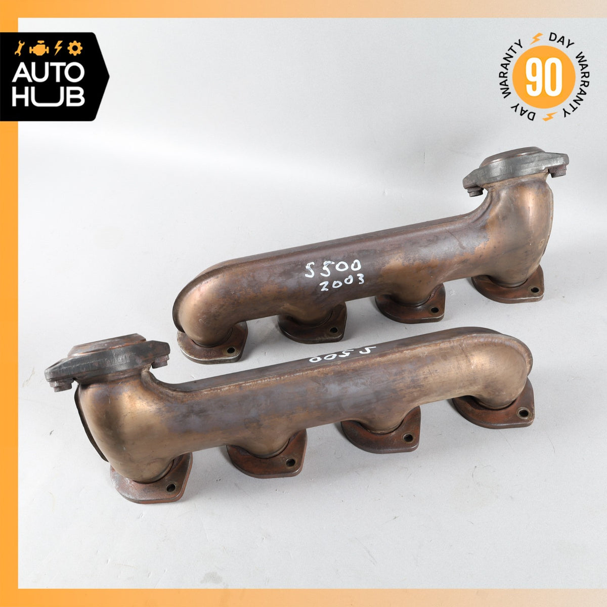 03-06 Mercedes R230 SL500 CLK500 Exhaust Manifold Right & Left Set of 2 OEM - photo 8