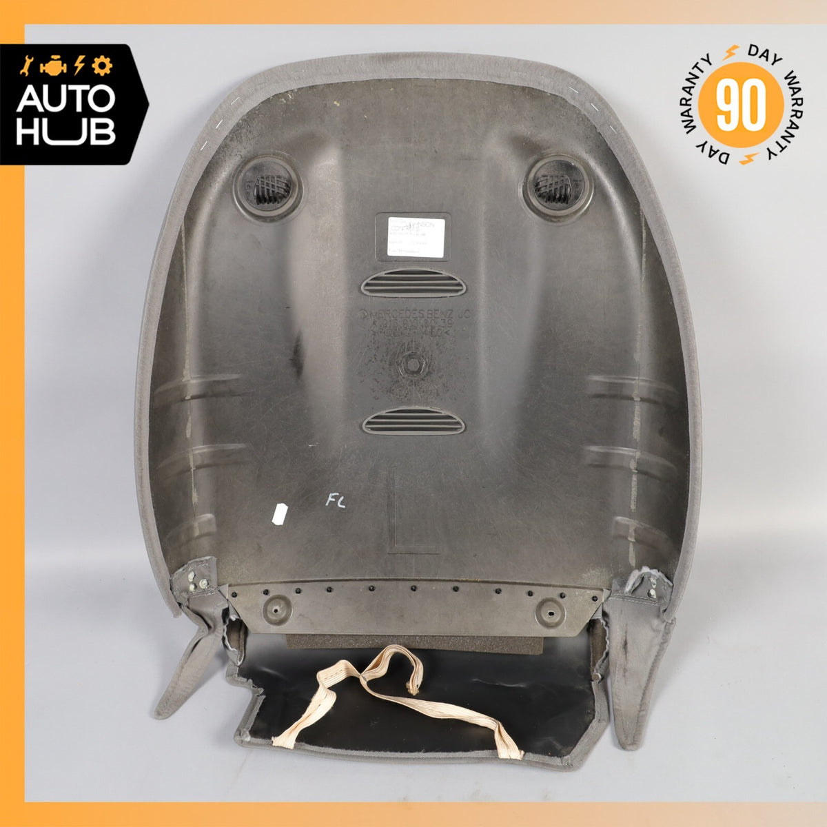 07-14 Mercedes W216 CL550 Front Left Driver Side Seat Back Cover Gray OEM - photo 10