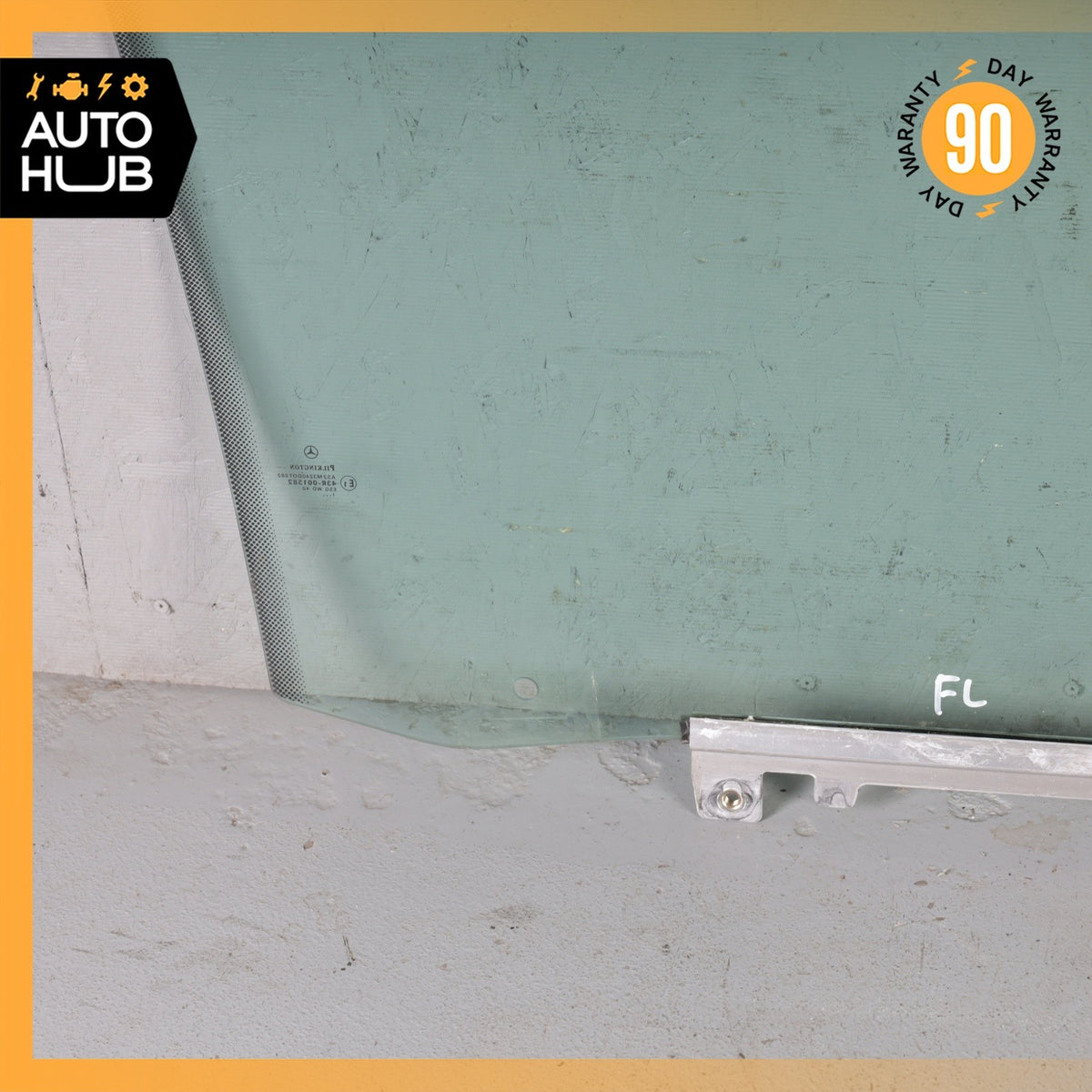 00-03 Mercedes W208 CLK320 CLK430 Convertible Front Left Door Window Glass OEM - photo 12