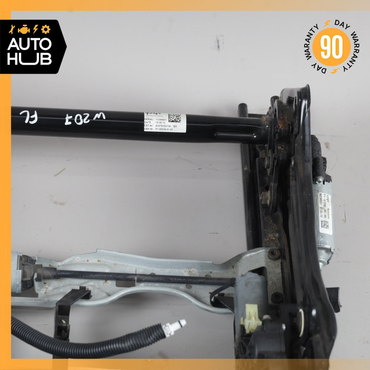 10-17 Mercedes W207 E350 C250 Front Left Seat Rail Track Frame w/ Motors OEM - photo 4