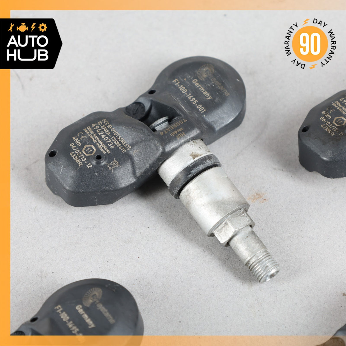Aston Martin DB9 Rapide TPMS Tire Pressure Sensor Sensor 433.92 Mhz Set OEM 22k - photo 4