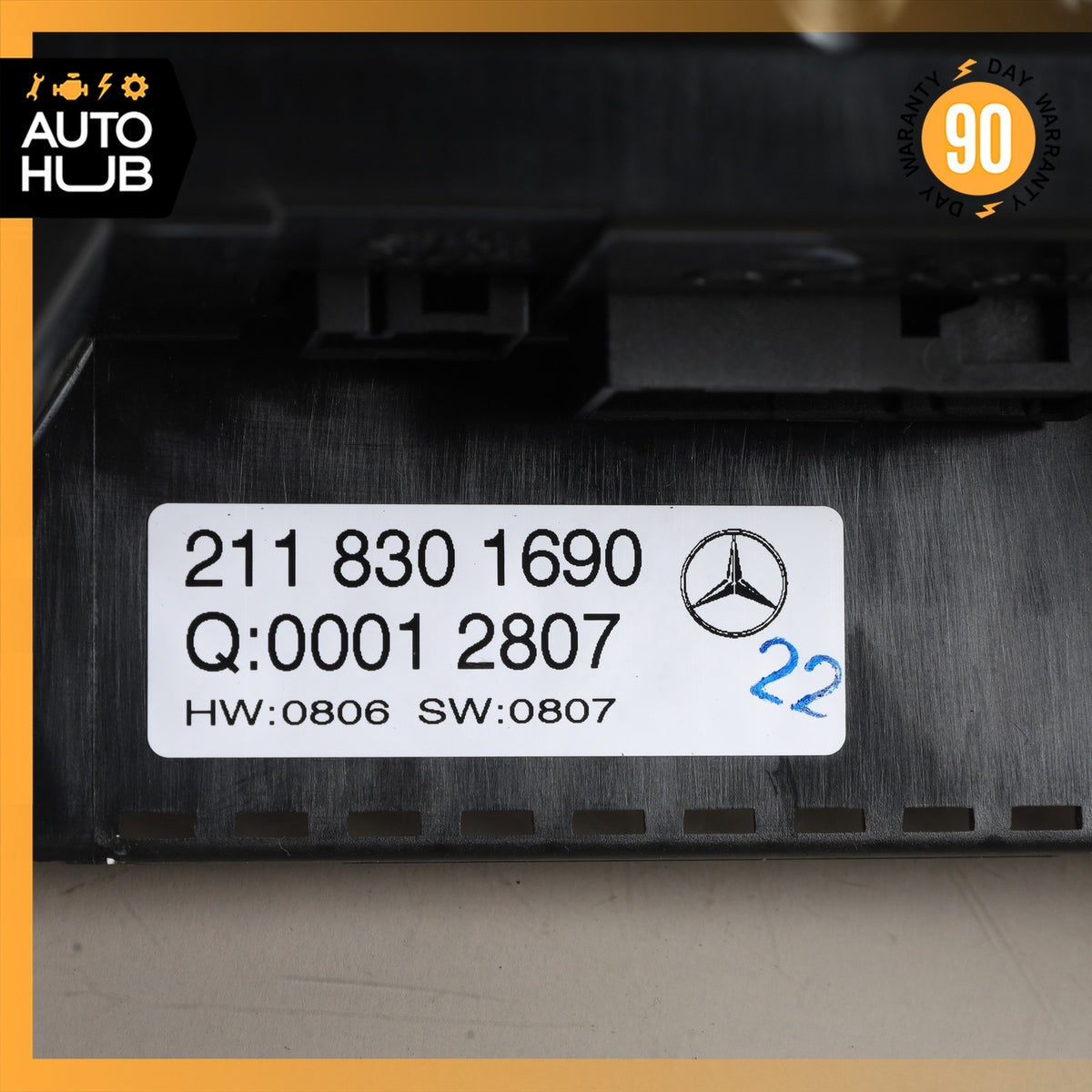 07-09 Mercedes W211 E350 E550 Air Conditioner Control Switch 2118301690 OEM - photo 12