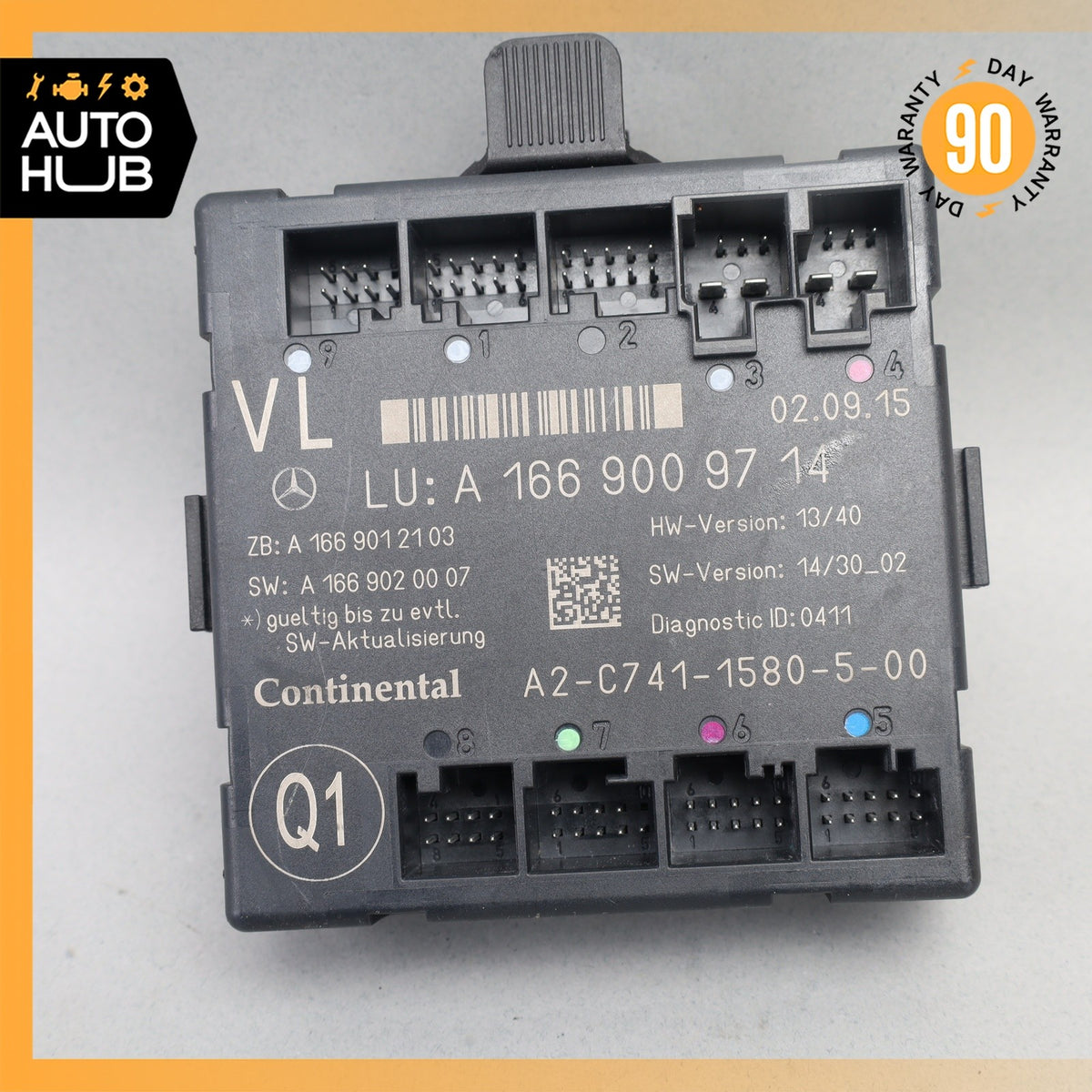 12-20 Mercedes X166 GL350 GLA250 Front Left Side Door Control Module OEM - photo 6