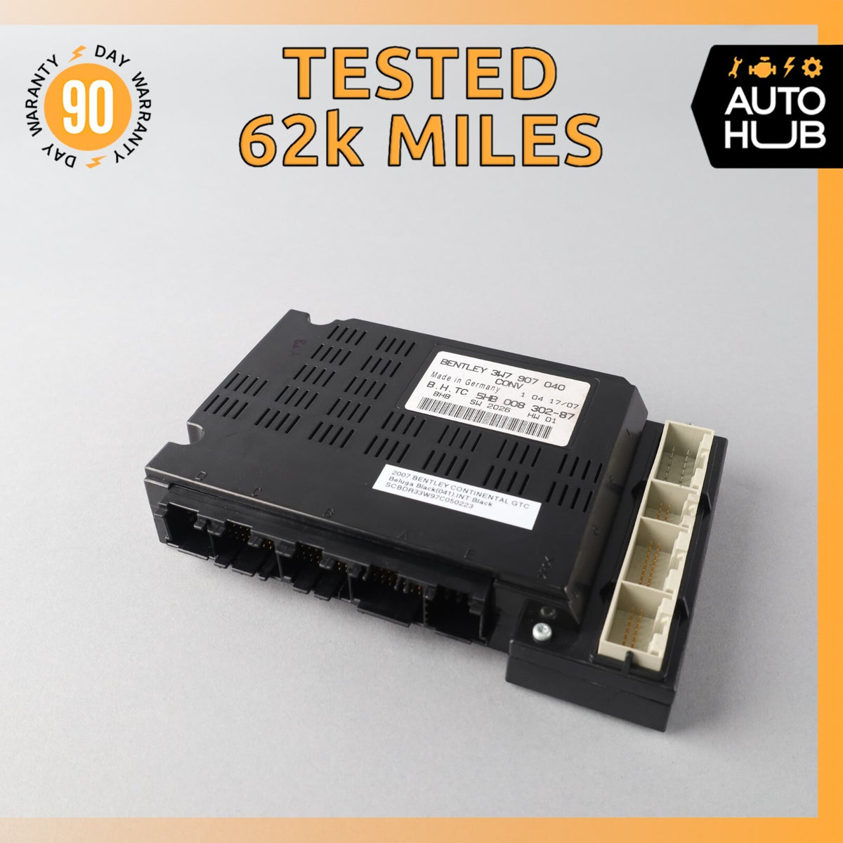 03-13 Bentley Continental GTC GT AC A/C Heater Control Module OEM 62k - photo 1