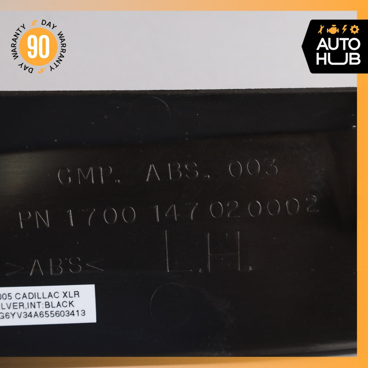 04-08 Cadillac XLR Left Side Roof Headliner Trim Panel Black 88957028 OEM - photo 10