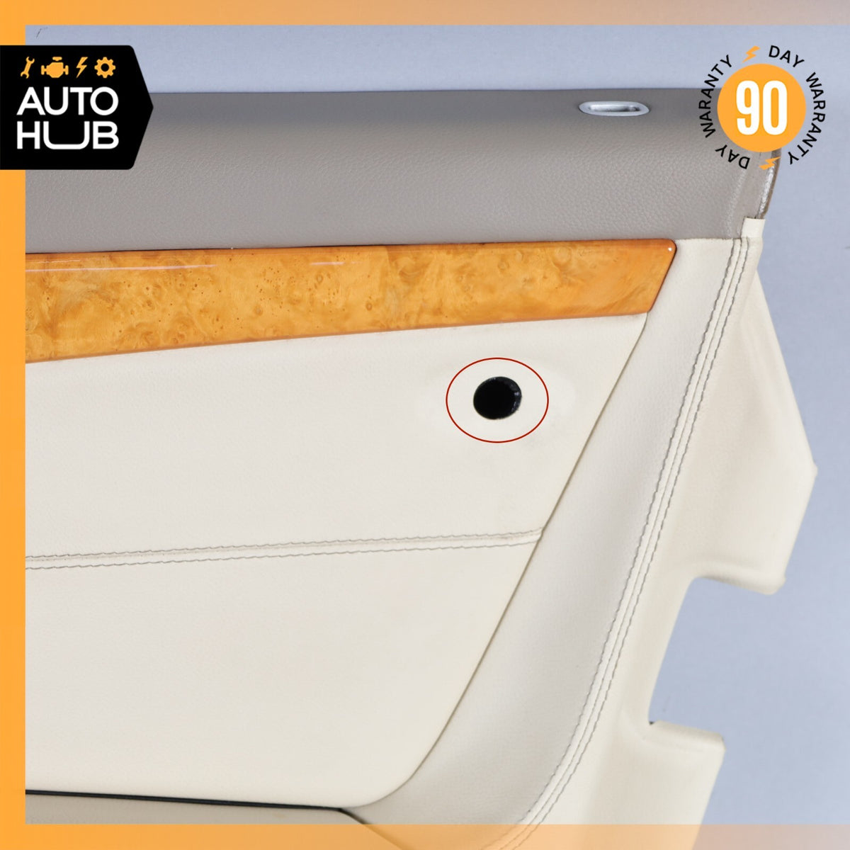 07-08 Mercedes R230 SL550 Right Passenger Side Interior Door Panel Beige OEM 72k - photo 6