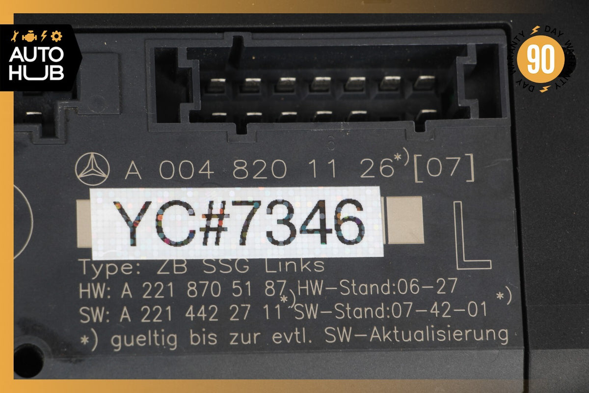 07-13 Mercedes W221 S600 S63 Front Left Driver Side Under Seat Control Unit OEM - photo 8