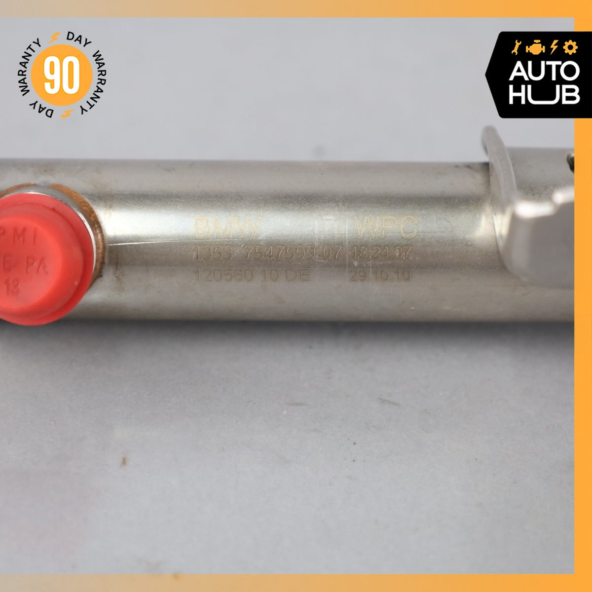 07-14 BMW E70 X5 X6 Right Fuel Gas Injection Rail Line 13537547599 OEM - photo 8