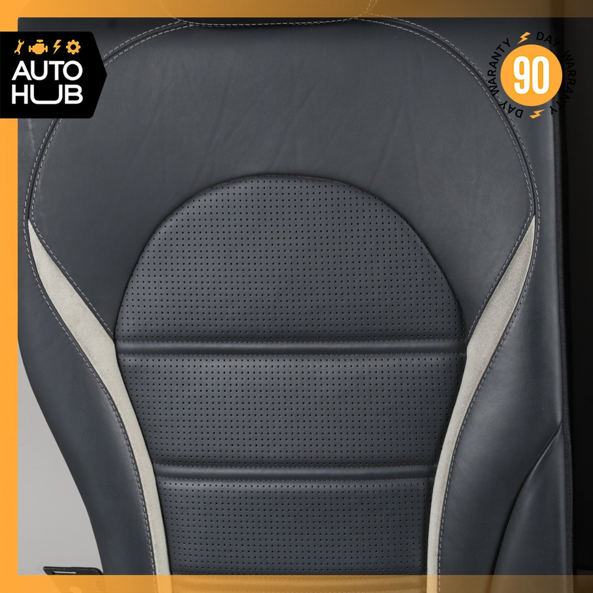 15-21 Mercedes W205 C63 AMG Sedan Rear Seat Cushion Upper Top Assembly Nappa OEM - photo 9