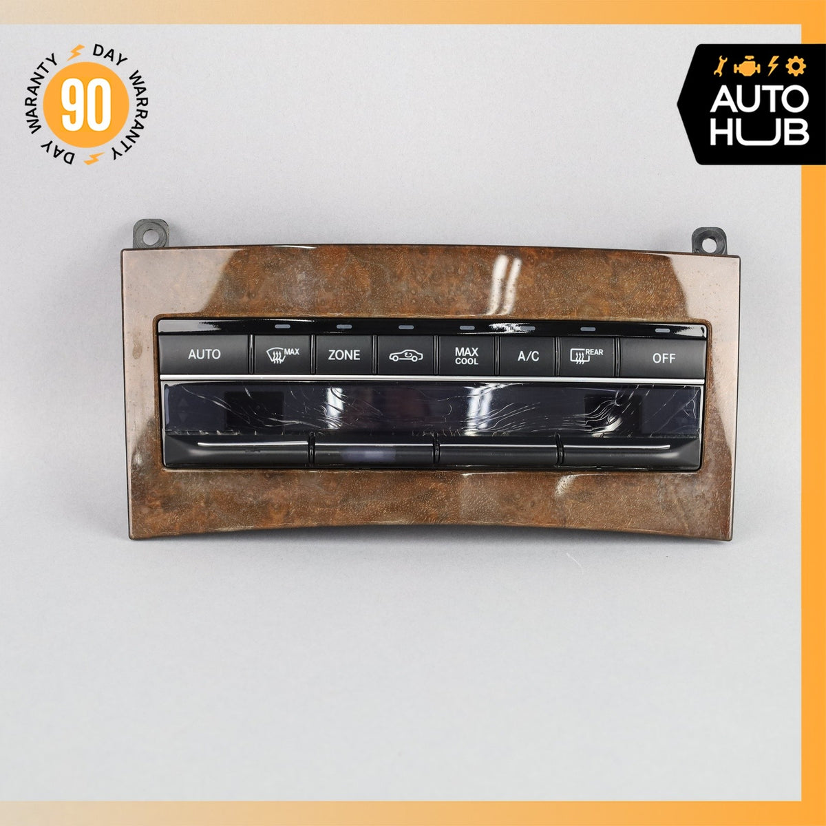 14-17 Mercedes W212 E350 E550 A/C AC Heater Climate Control Switch Wood OEM - photo 4