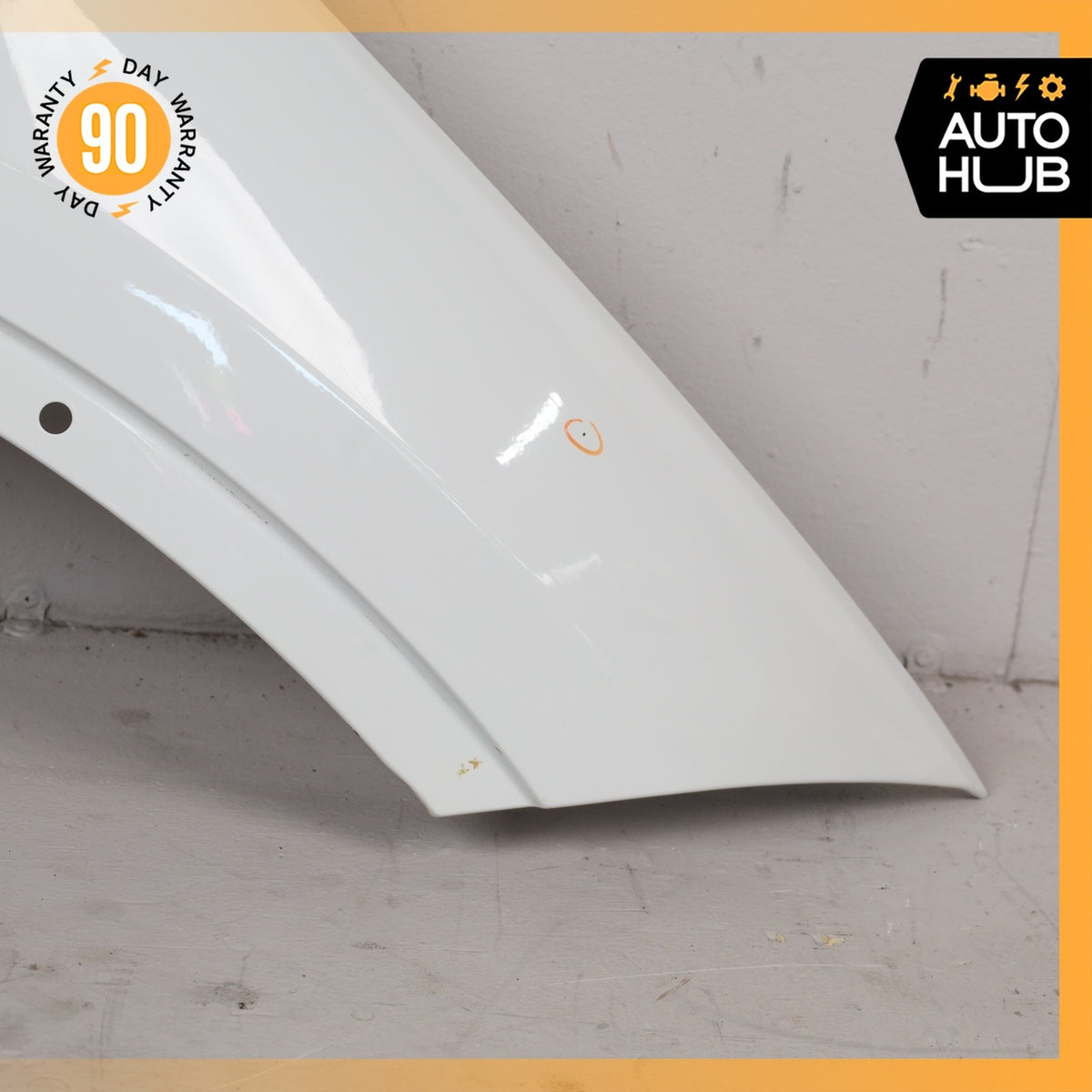 13-15 BMW E84 X1 Right Passenger Side Fender Assembly White OEM 72k - photo 6
