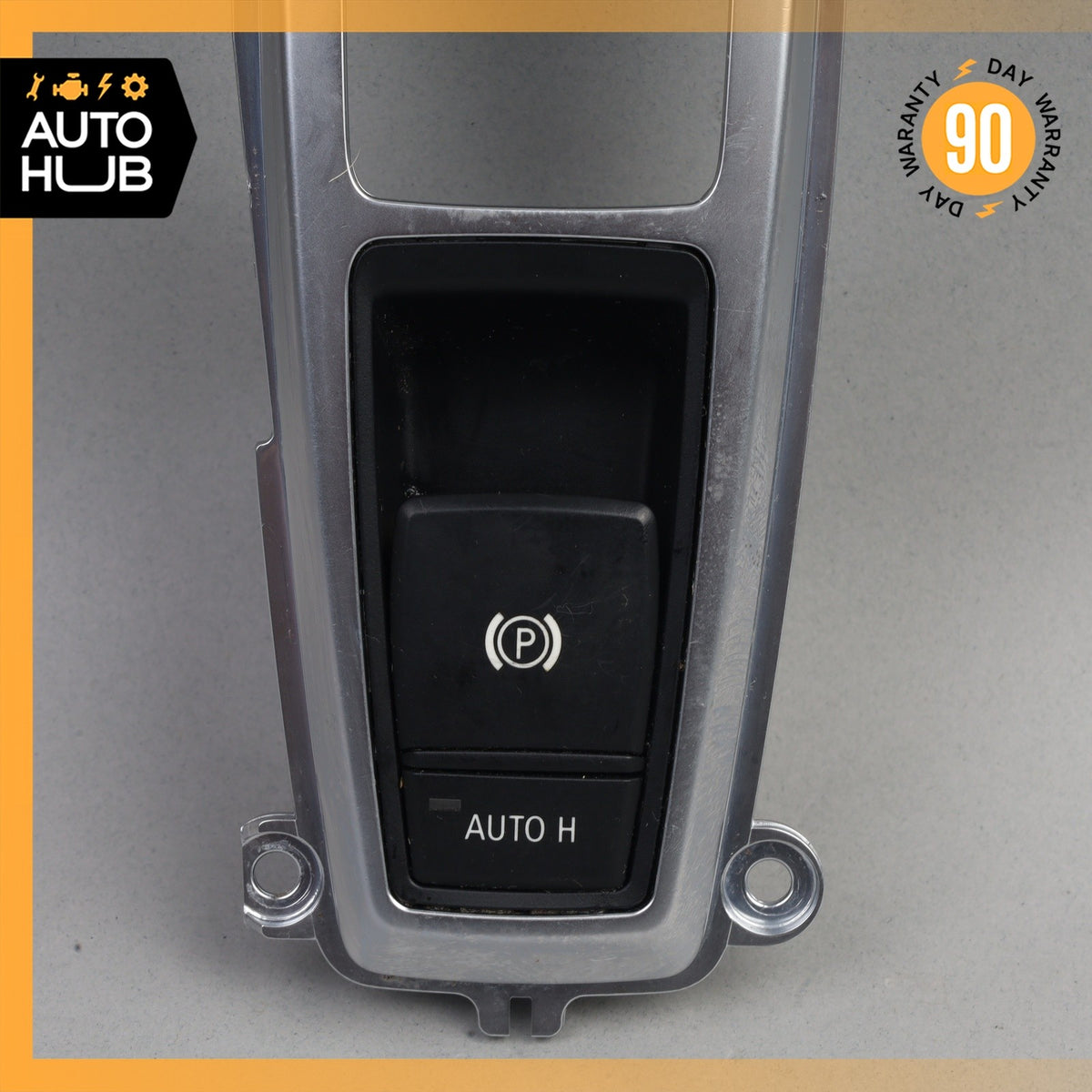 07-14 BMW E70 X5 X6 Electronic Parking Button Switch w/ Trim OEM - photo 3