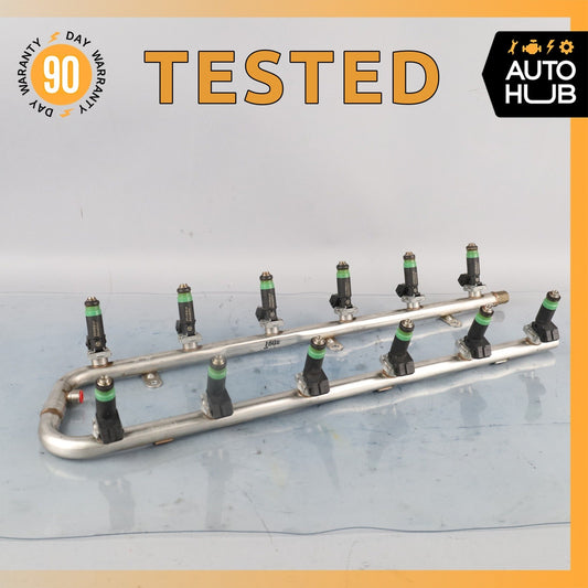 03-14 Mercedes W221 S600 CL600 S65 AMG M275 Fuel Injector Rail 2750700695 OEM - photo 1