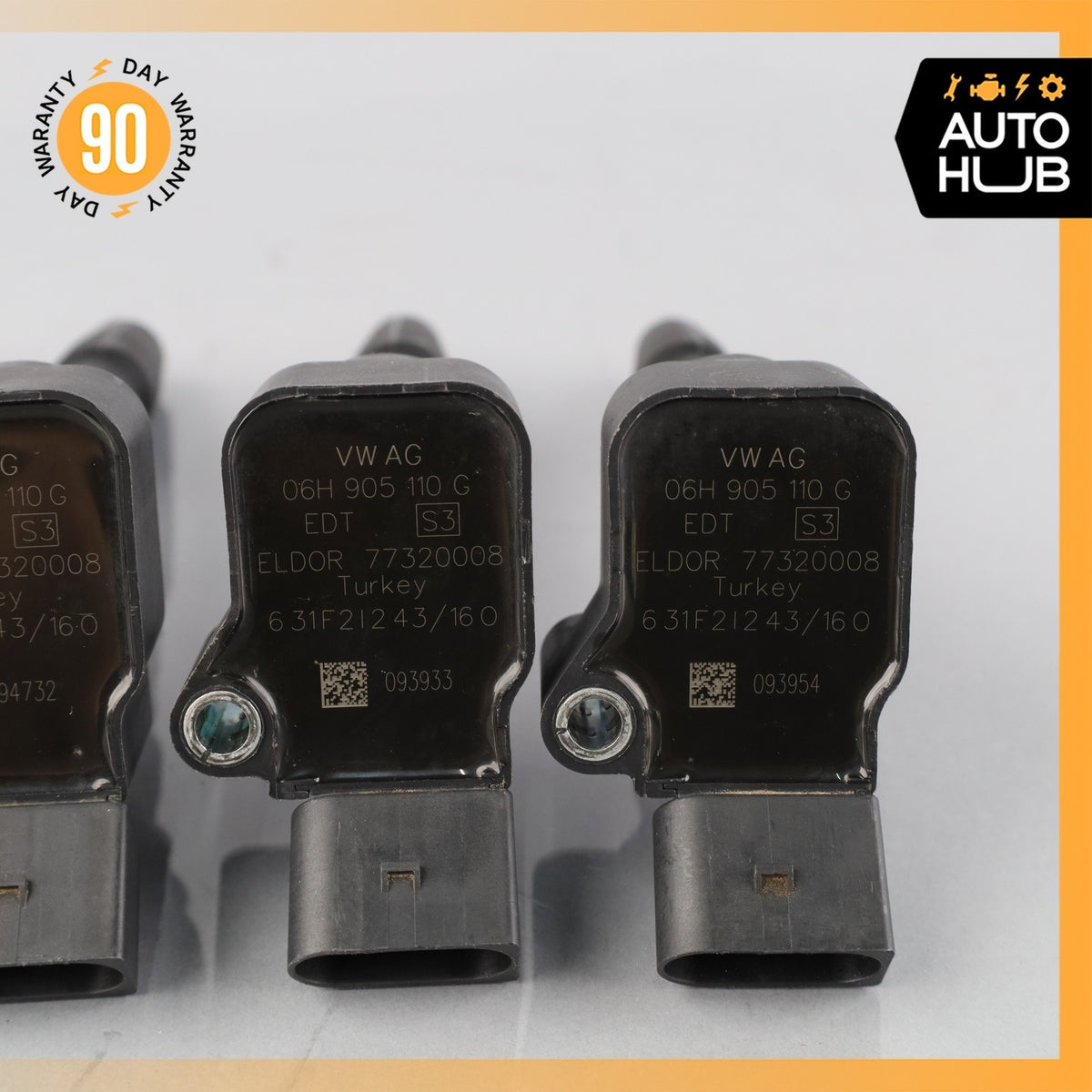 Audi 8V A3 2.0L L4 Engine Motor Ignition Coil Set of 4 06H905110G OEM - photo 11