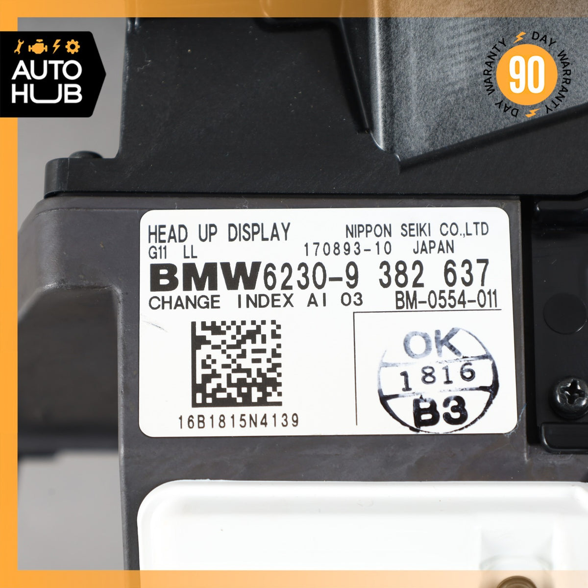 BMW G12 740Li Heads Up Windscreen Display Projector Unit 9382637 OEM - photo 11