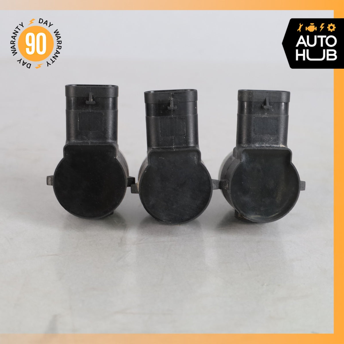 Porsche Cayenne 958 GTS Front Bumper Parking Assist Sensor PDC Set of 3 OEM - photo 5