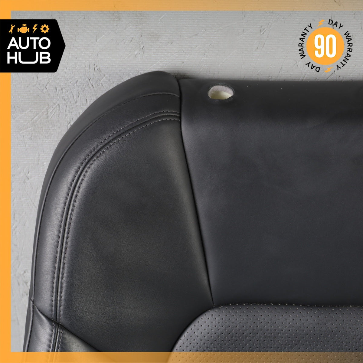 15-18 Porsche Macan 95B Front Right Side Seat Upper Cushion Leather Black OEM - photo 3