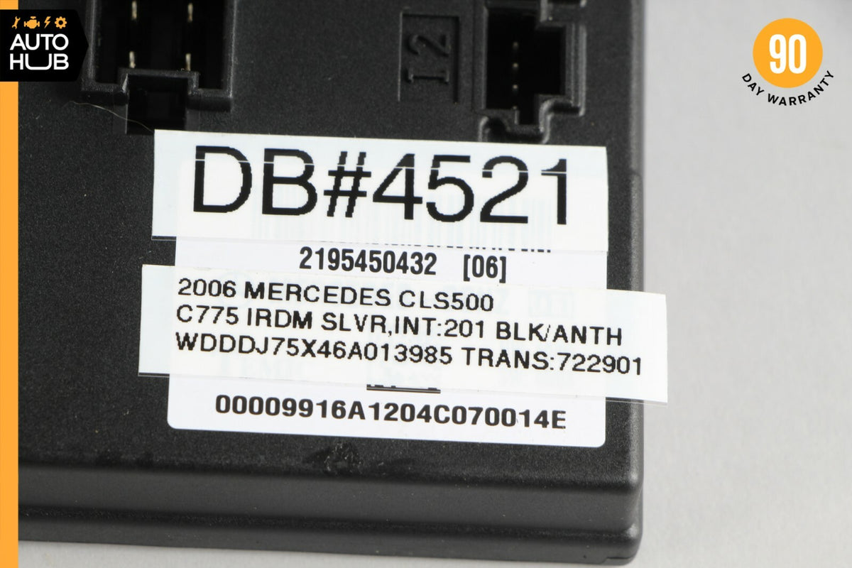 03-11 Mercedes W219  CLS500 E500 Body Control Module Unit BCM BCU 2195450432 OEM - photo 8