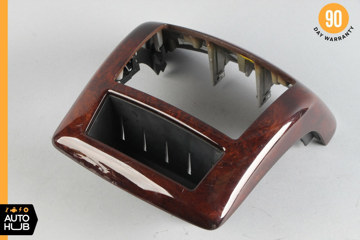 07-13 Mercedes W221 S400 S63 Center Console Rear AC Control Trim Bezel Wood OEM - photo 6