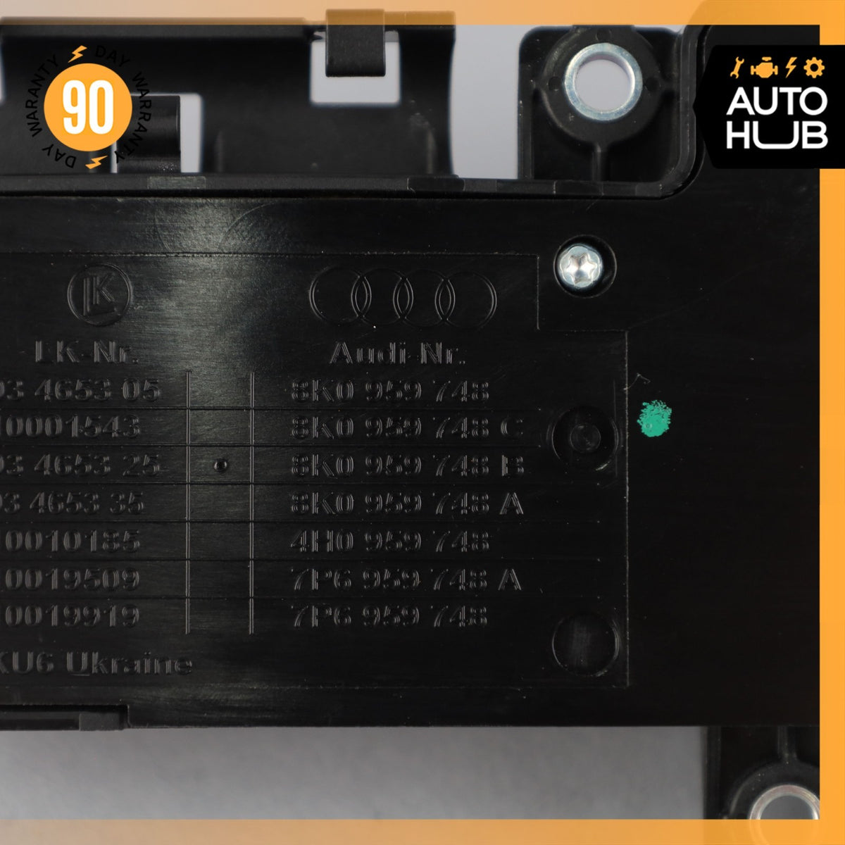 Audi S5 Front Right Power Seat Control Lumbar Switch Black OEM - photo 9