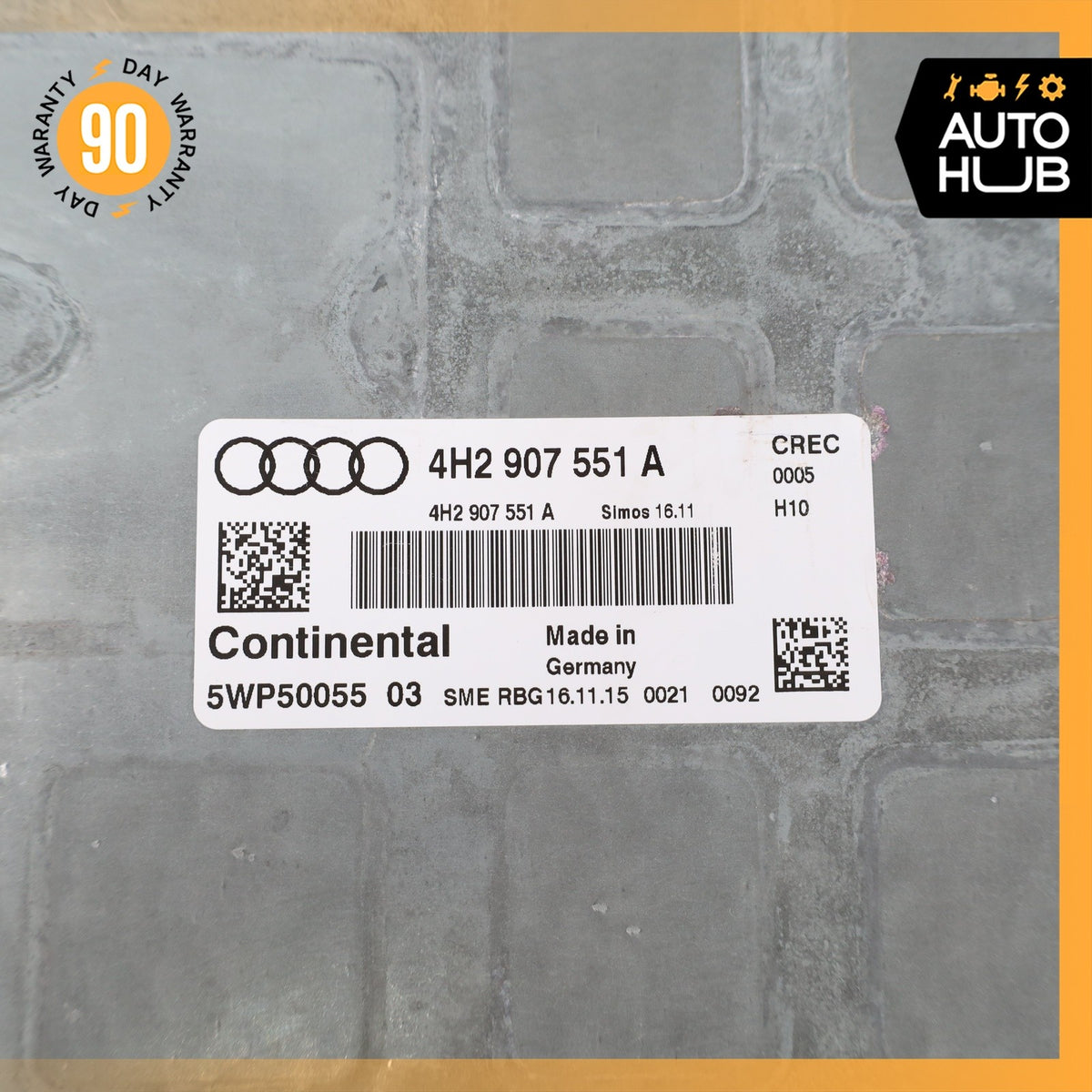 15-18 Audi D4 A8L ECM ECU Engine Control Module Computer 4H2907551A OEM 80k - photo 9