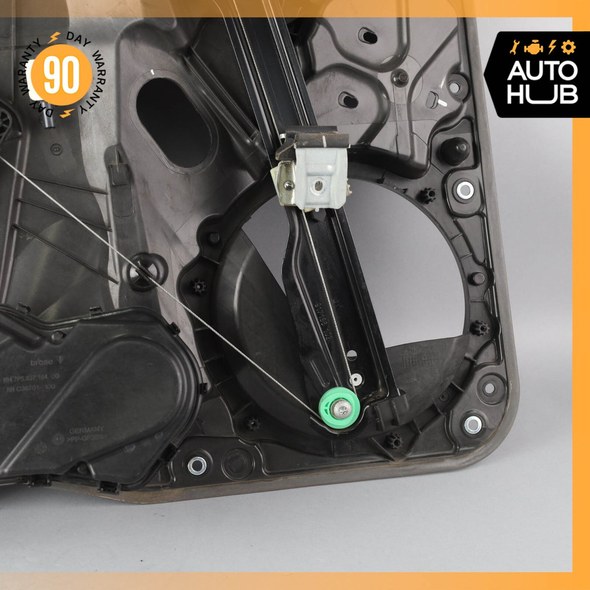 11-18 Porsche Cayenne 958 GTS Front Right Side Door Window Regulator OEM - photo 12