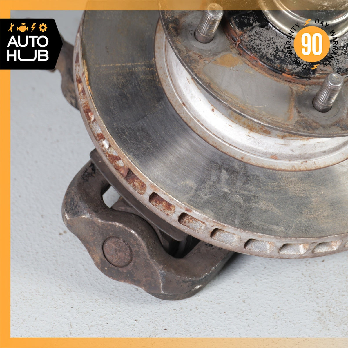 90-96 Bentley Brooklands Silver Spur Front Left Spindle Knuckle Hub w/ Disc OEM - photo 4