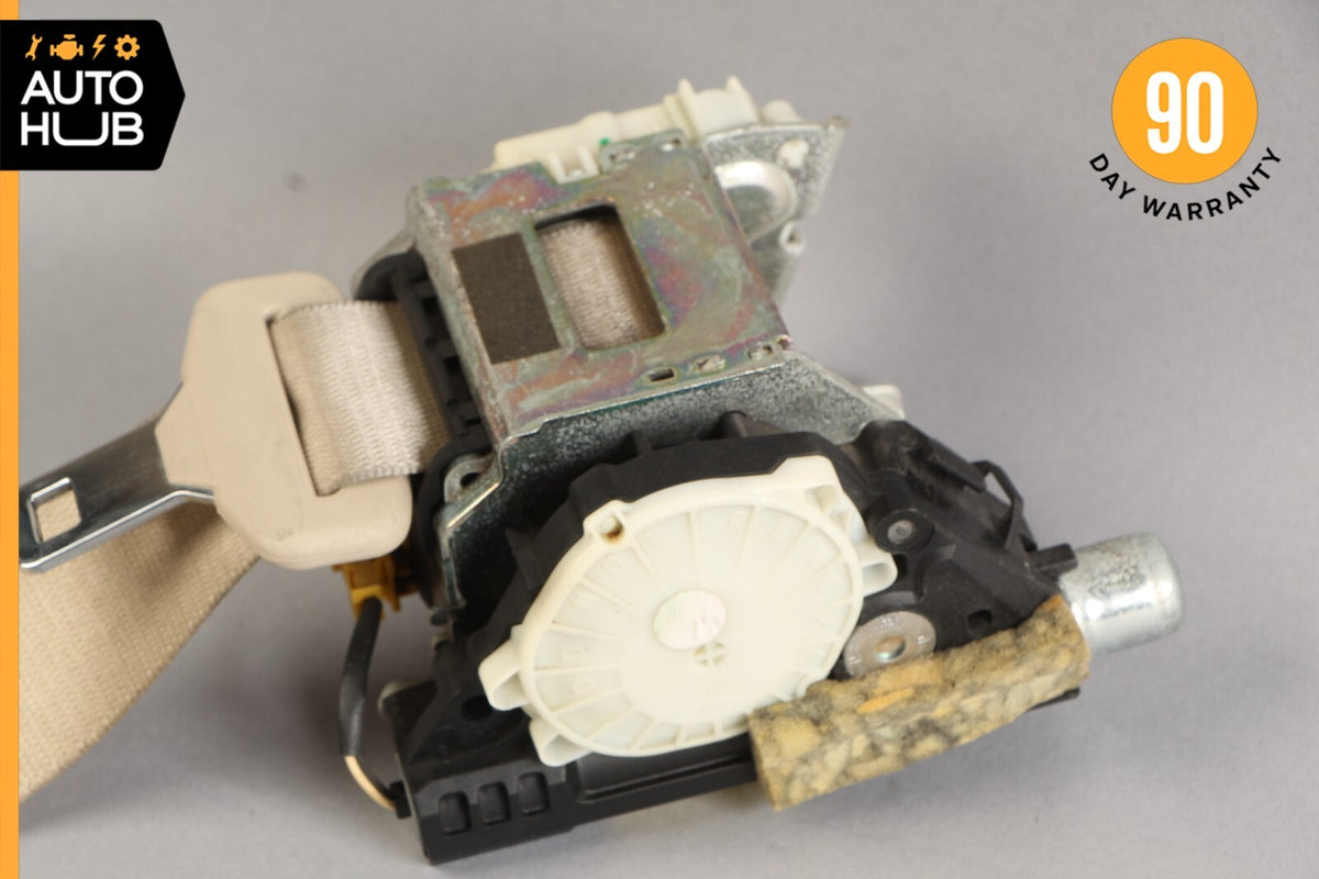 07-10 Mercedes W216 CL550 CL600 CL63 Rear Left Driver Side Seat Belt Beige OEM - photo 2