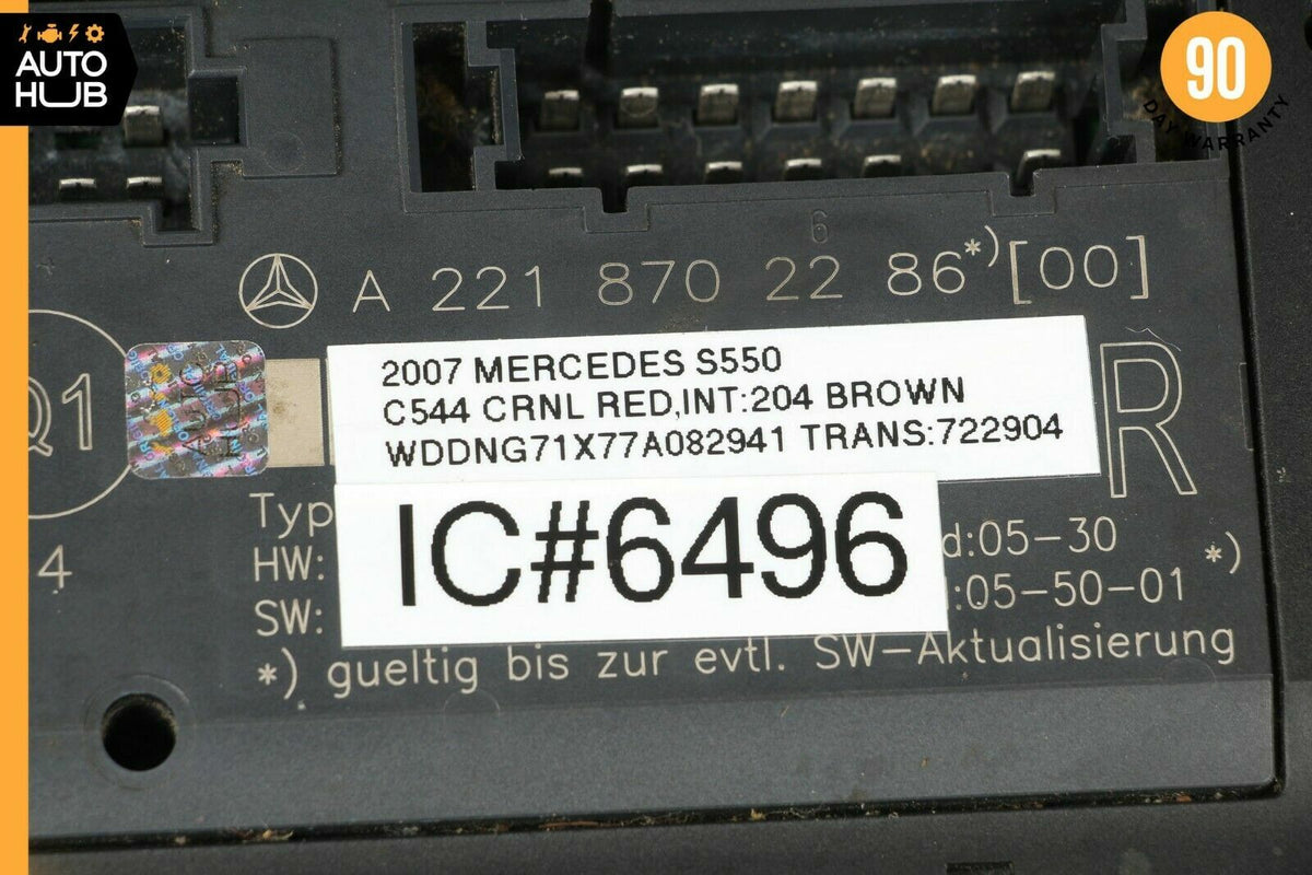 07-13 Mercedes W221 S550 S400 S350 Front Right Side Under Seat Control Unit OEM - photo 8
