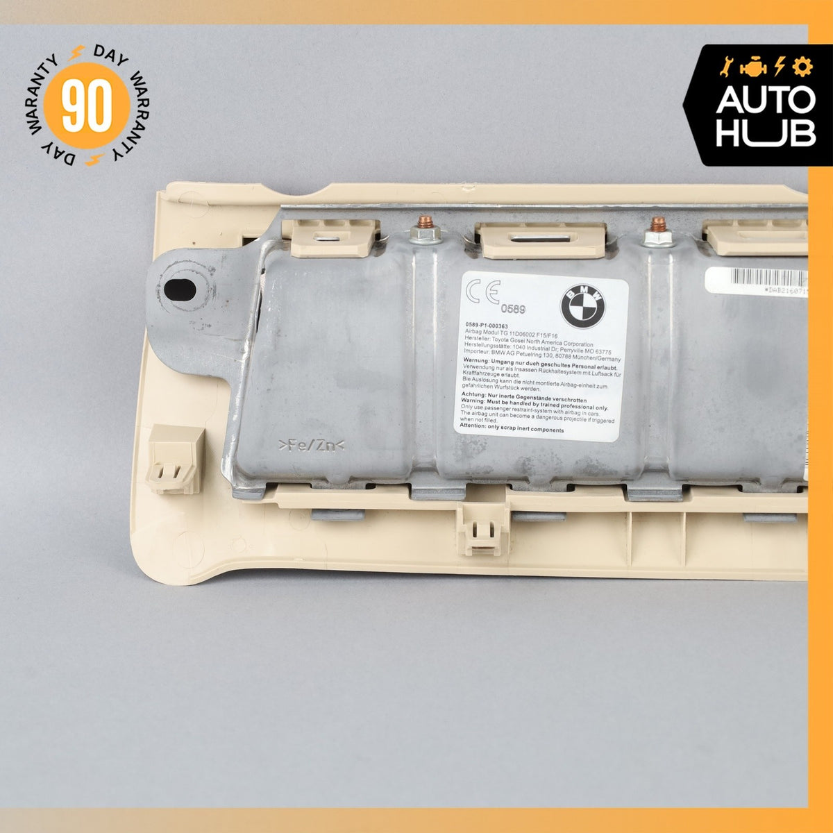 BMW F15 X5 Knee Airbag Air Bag Right Passenger Side OEM - photo 12