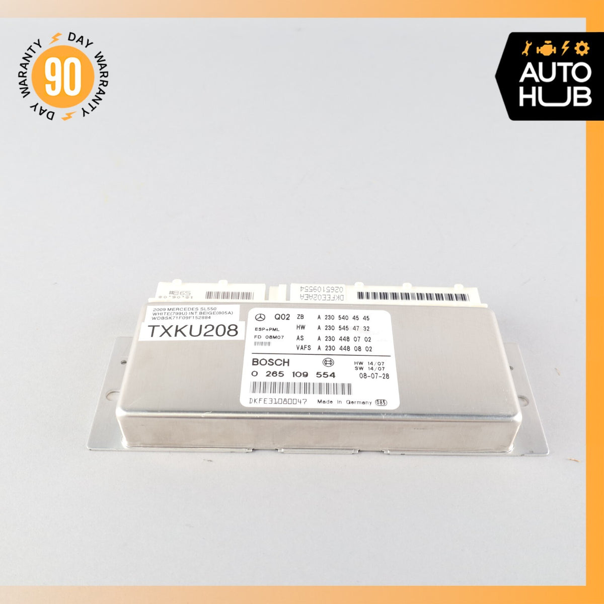 Mercedes R230 SL550 SL600 ESP Electronic Stability Control ABS PML Module  62k - photo 2