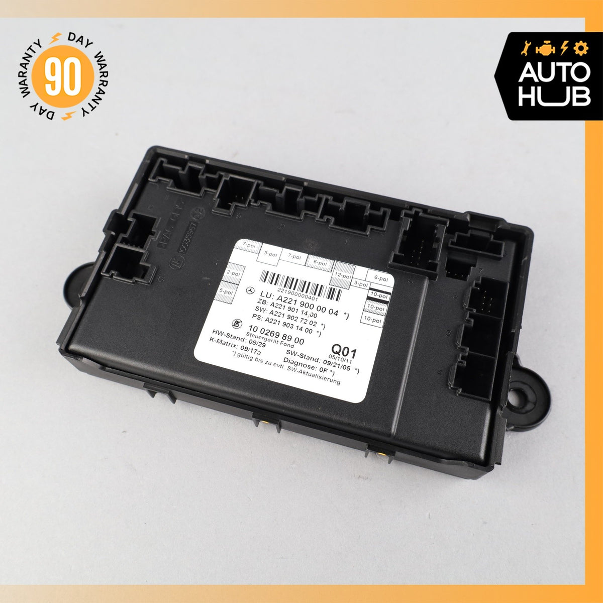 07-13 Mercedes W221 S600 S400 Rear Right or Left Side Door Control Module OEM - photo 1
