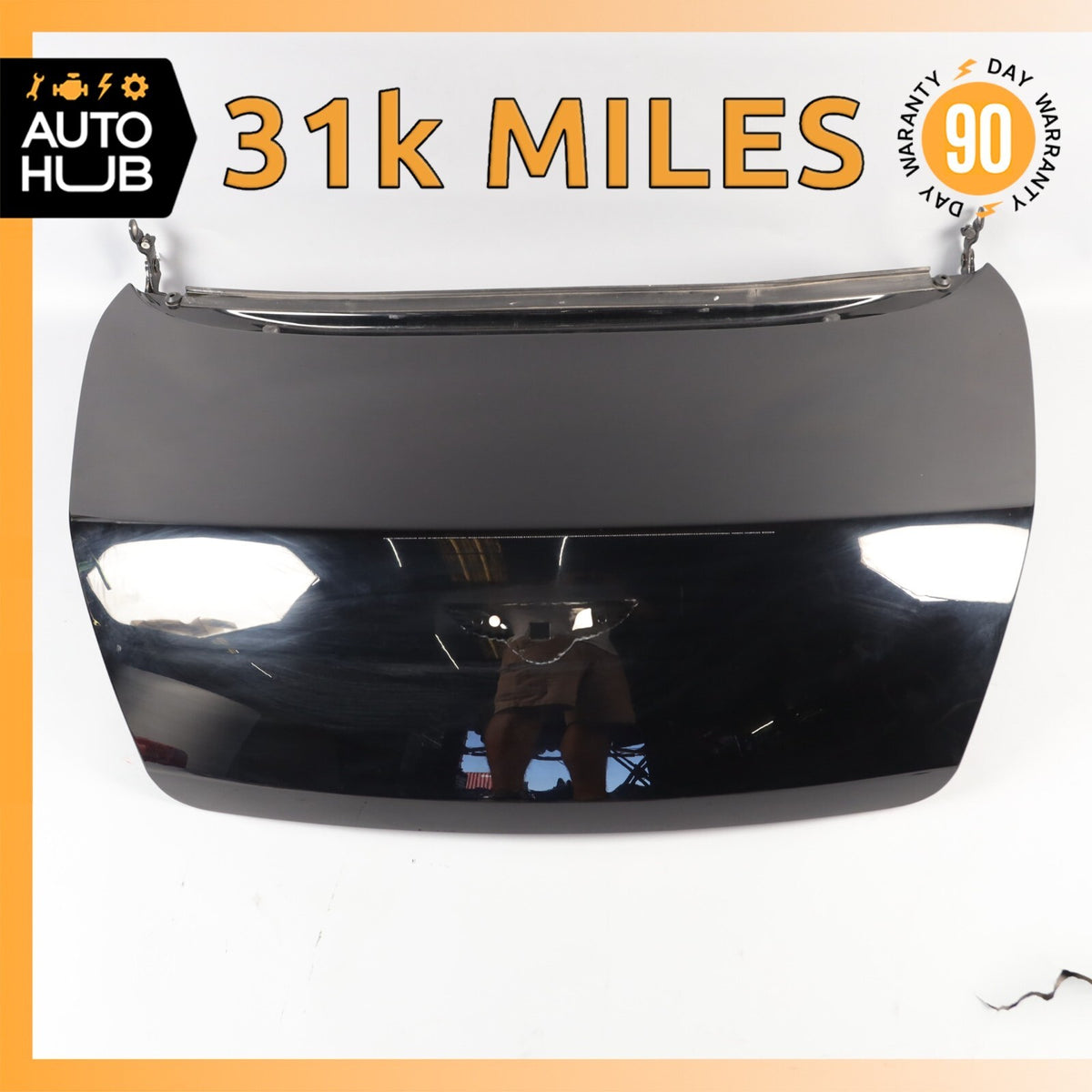 03-10 Bentley Continental GT Coupe Trunk Lid Panel Assembly Black OEM 31k - photo 1