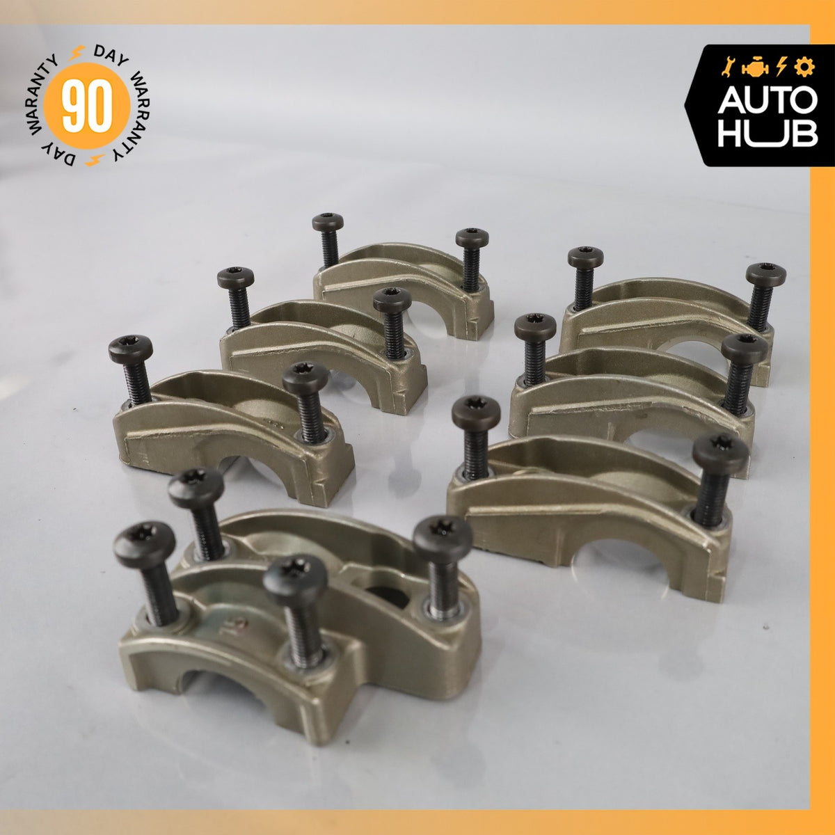 92-02 Mercedes W140 CL600 S600 Left Cylinder Head Camshaft Holder Set of 7 OEM - photo 3