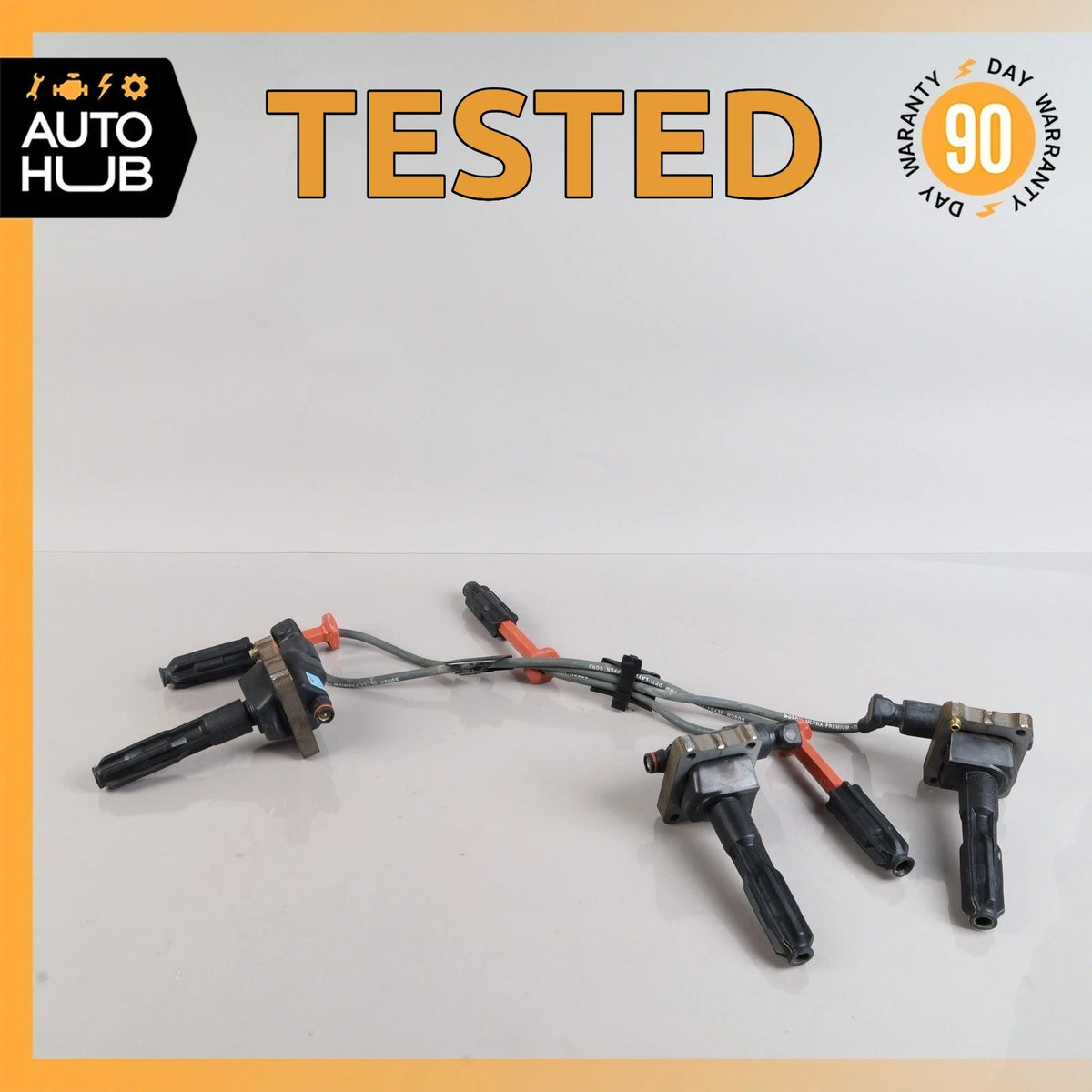 93-00 Mercedes W140 S320 SL320 SLK230 Engine Ignition Wire Coil Set OEM - photo 1