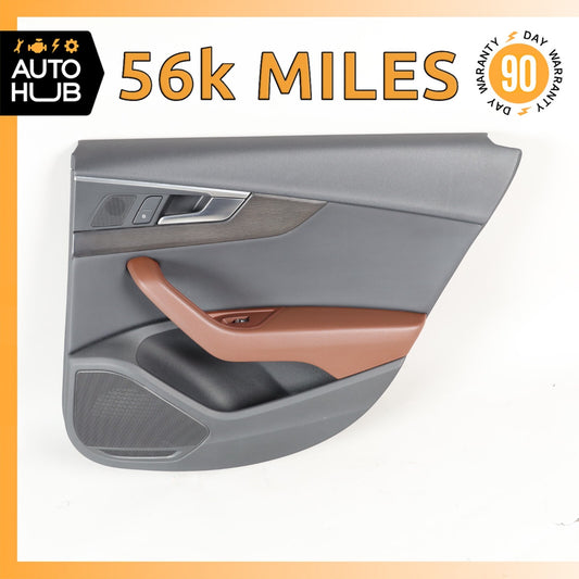 17-19 Audi B9 A4 Rear Right Side Interior Door Panel OEM 56k - photo 1