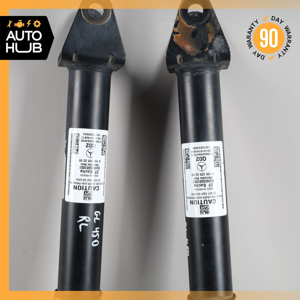 13-16 Mercedes X166 GL450 GLS550 Rear Left and Right Suspension Shock Strut Set - photo 15