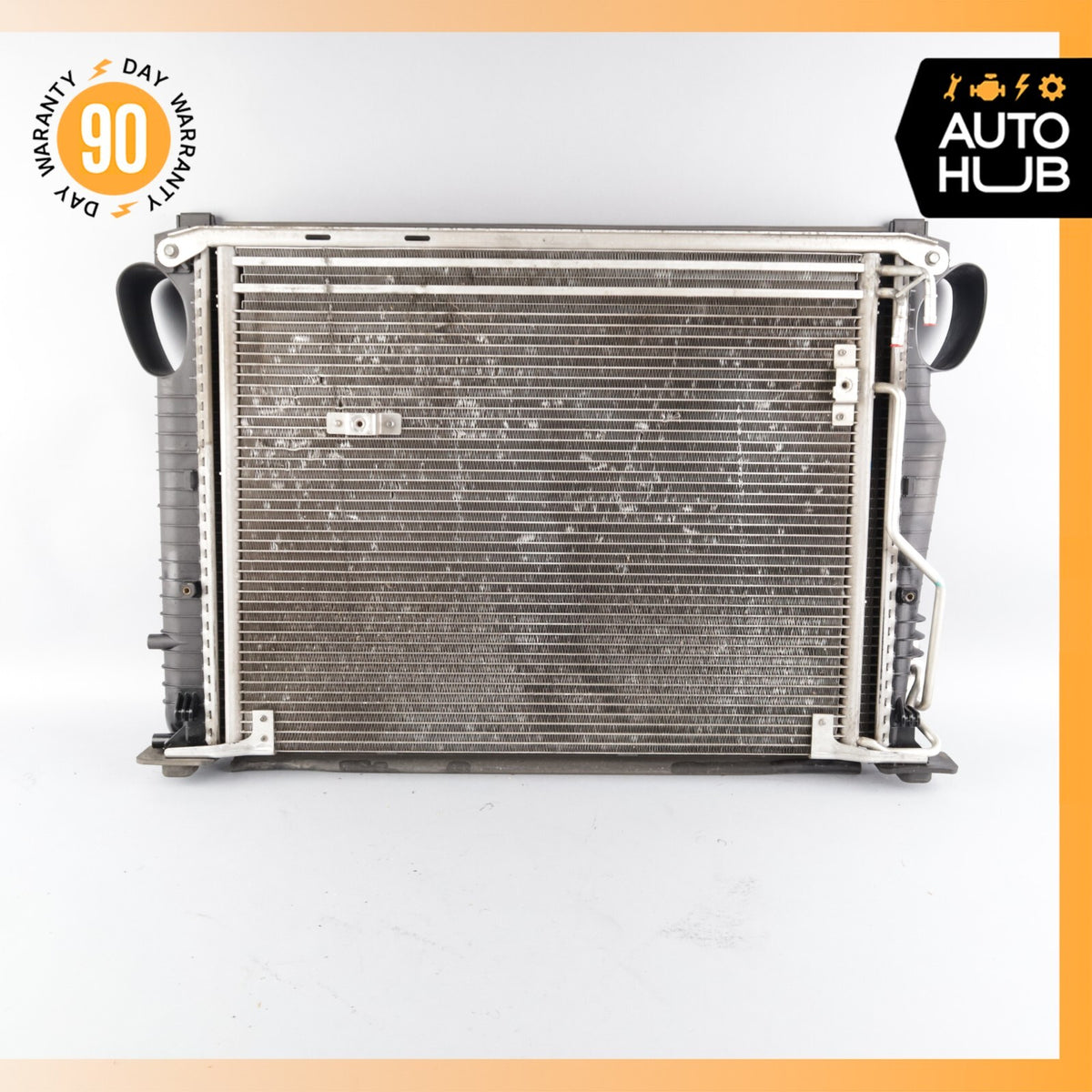 03-06 Mercedes R230 SL500 Engine Cooling Radiator AC A/C Condenser OEM - photo 7