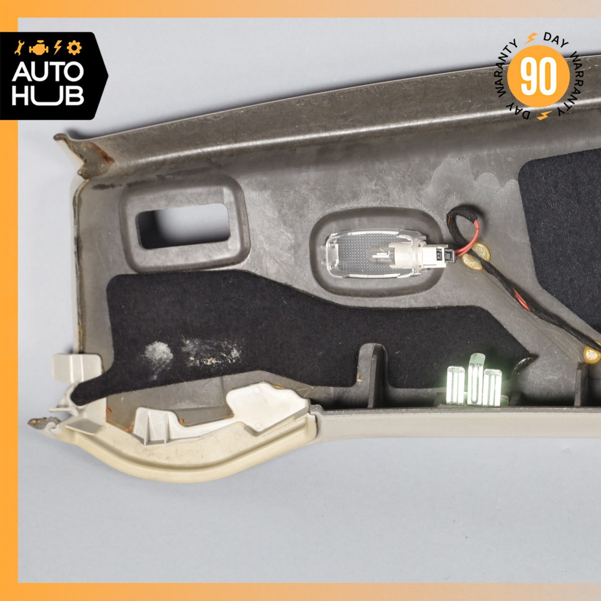 Mercedes R230 SL550 SL55 AMG Front Window Top Upper Headliner Trim Panel OEM - photo 8