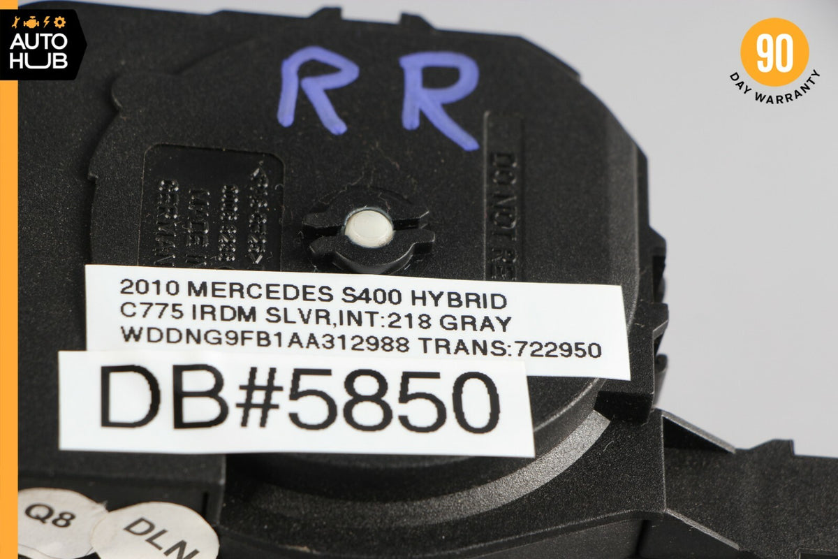 10-13 Mercedes W221 S400 S550 Rear Right Passenger Side Seat Belt Gray OEM - photo 11