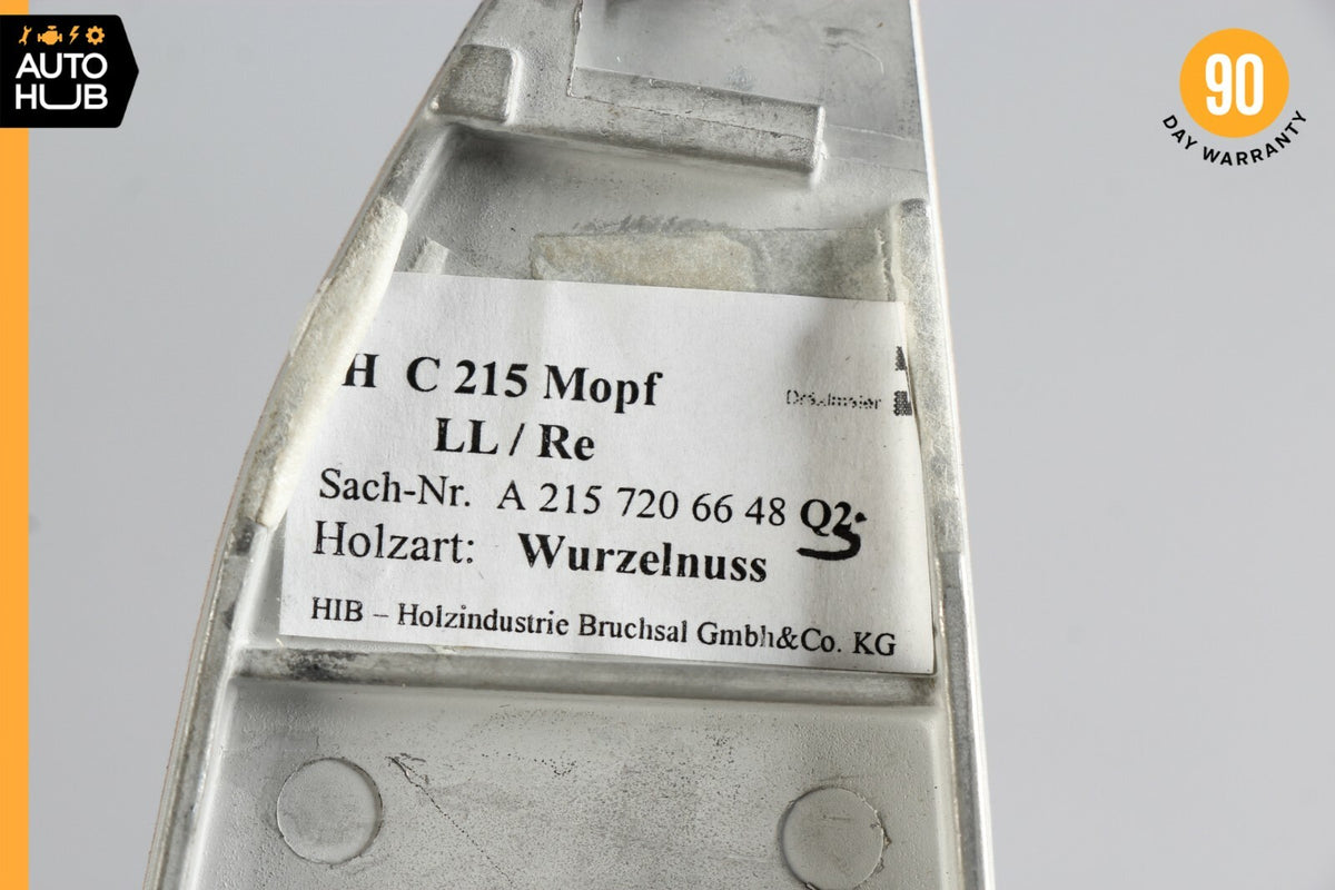03-06 Mercedes W215 CL500 CL55 Right Door Master Window Switch Bezel Trim OEM - photo 10