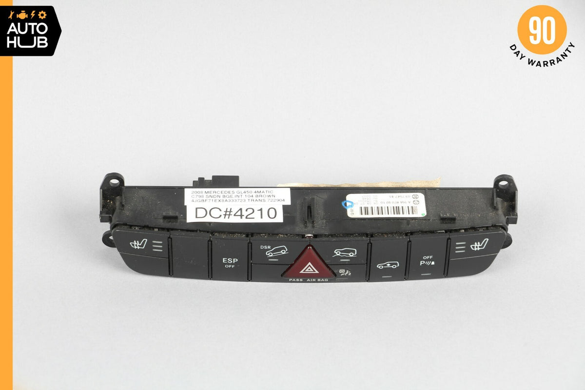 06-12 Mercedes X164 GL450 ML450 Hazard Control Switch Panel 1648709210 OEM - photo 1