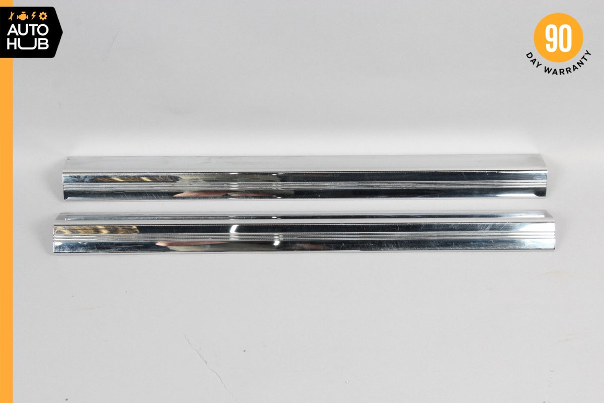 03-06 Mercedes W215 CL500 CL55 AMG Door Step Sill Cover Right & Left Set OEM - photo 1