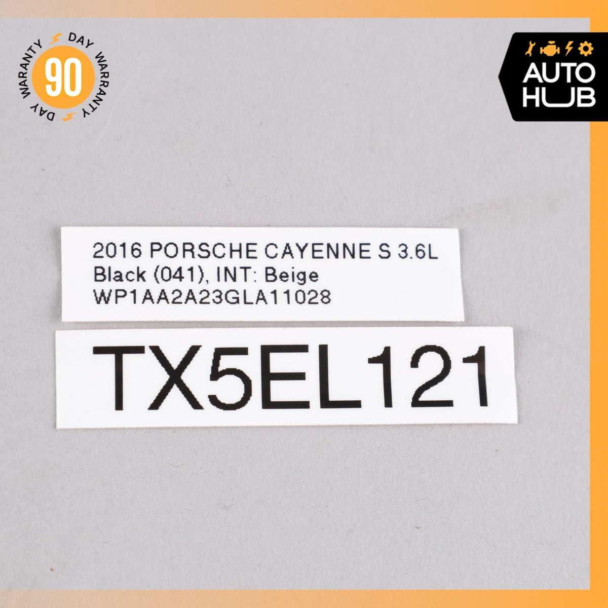11-18 Porsche Cayenne 958 Fuel Door Lid Gas Tank Cover Black OEM - photo 10