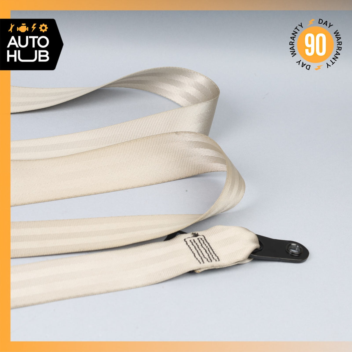 06-13 Bentley Continental Flying Spur Front Right Side Seat Belt Beige OEM 80k - photo 3
