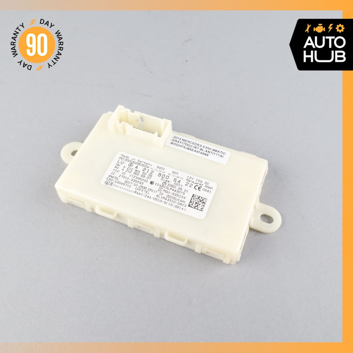 13-20 Mercedes W212 E350 CLS400 SL550 E550 Keyless Go Entry Control Module OEM - photo 2